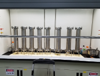 Laboratory scale column testing 