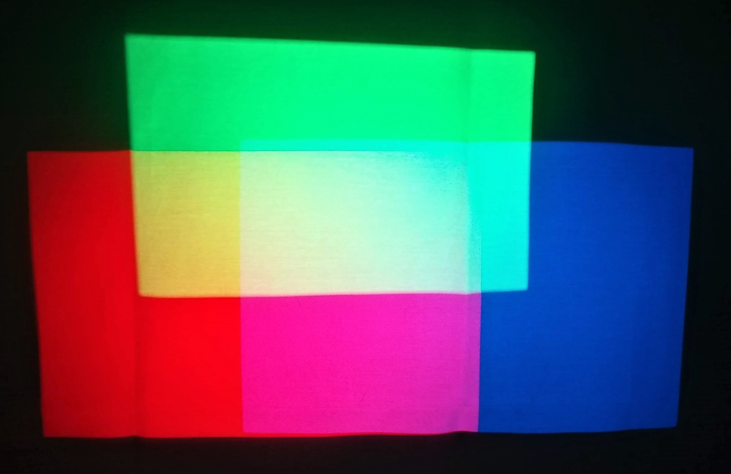 Projection of RGB light